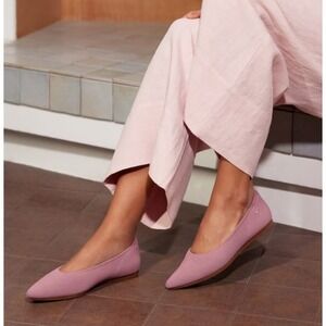 Vivavia Women's Mauve Aria 5° Pointed Toe Ballet Flats NIB Size 8